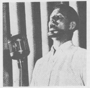 Bart with jaw brace. From the liner notes of the second Spanish Civil War album by Smithsonian’s Folkways Records.