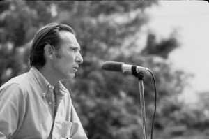 Carlos Blanco Aguinaga at the Thurgood Marshall College opening ceremony on September 26, 1970. Photo courtesy UCSD.