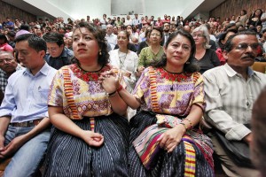 Members of the Maya Ixil community attending the trial. Photo: Daniel Hernández-Salazar / Dictator in the Dock