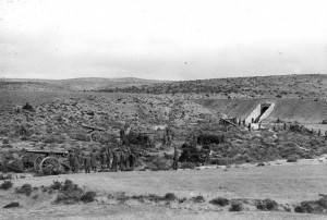 Photo Unit #: A283 American Artillery unit emplacement, Teruel front