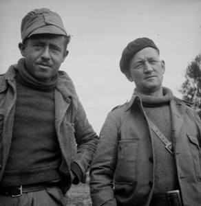 Lazar Gordon and John Q. Robinson, Assitant Commissar of the XV BDE, September 1937, The 15th International Brigade Photographic Unit Photograph Collection ; ALBA Photo 11; ALBA Photo number 11-0702.