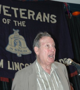 Henry J. Foner at the birthday party for Moe Fishman and Milton Wolff on Oct. 1, 2005 (Photo by Len Tsou)