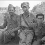 Cabo Narciso Gonzales, Adjutant; Lieutenant Jack Cooper, Jefe; Rafael Maltes, Commissar Special MG Co. EM… Gandesa August 1938. The 15th International Brigade Photographic Unit Photograph Collection; ALBA Photo 11; ALBA Photo number 11-1681 (E1200). Tamiment Library/Robert F. Wagner Labor Archives. Elmer Holmes Bobst Library, 70 Washington Square South, New York, NY 10012, New York University Libraries.